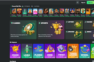 develop sport bet website, bet website, sport, bet app, crash game, blackjack