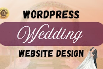 build custom wedding wordpress website with elementor pro, rsvp guest management