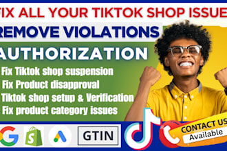 fix tiktok shop suspension product issues reinstatement remove tiktok violation