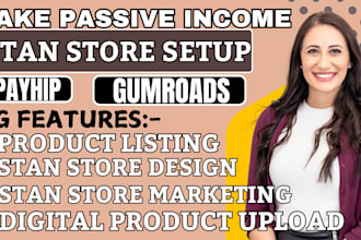 do stan store setup, digital product, stan store marketing, payhip store design