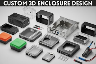 design pcb enclosure or product casing for 3d printing