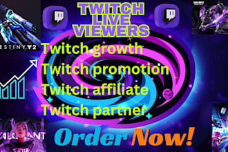 promote your twitch channel for active live viewer with engagement