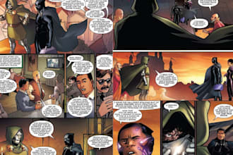 draw nsfw comic book page graphic novel manga art cartoon character design anime