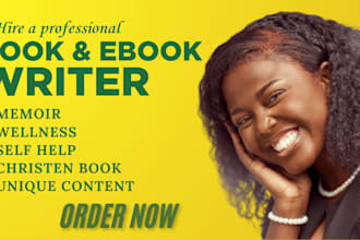 book and ebook writing for self help christian book wellness memoir ghostwriter