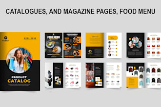 design product catalogues, and magazine pages, food menu