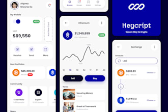 develop crypto wallet app, flutter app, bank app, payment app wallet app
