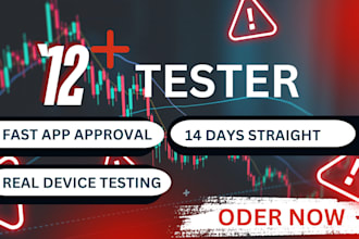 provide 12 testers 20 real testers for google play app store closed testing