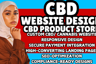 design cbd website cbd product store cannabis website cbd landing page design