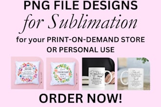design custom unique quotes png file for sublimation