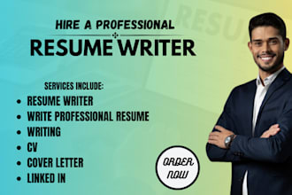 do resume writing, appointment cover letter, linkedin profile,business proposal
