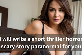 write a short thriller horror scary story paranormal for you