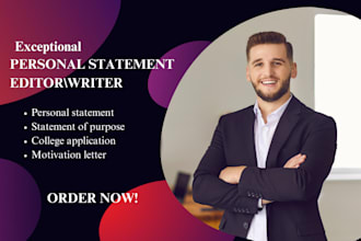 professionally proofread and edit your personal statement, college application
