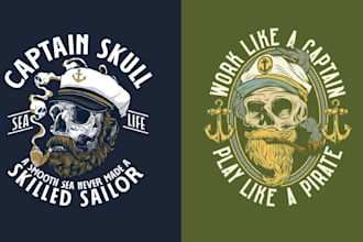 make custom skull marine logo