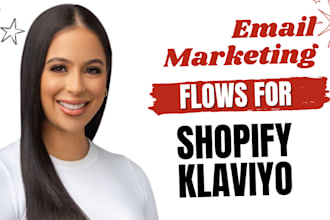 design shopify klaviyo email marketing flow email campaign automation