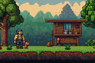 design a 2d pixel art character for your game