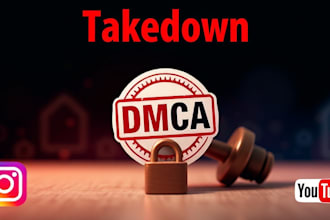takedown instagram,youtube,infringing and copyright content with dmca