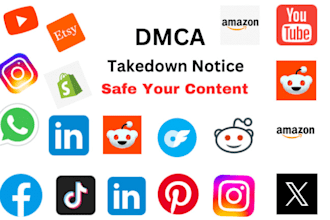 send dmca take down notice youtube,amazon,shopify,onlyfans,