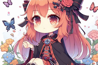 draw anime, manga, comic, chibi and nsfw art