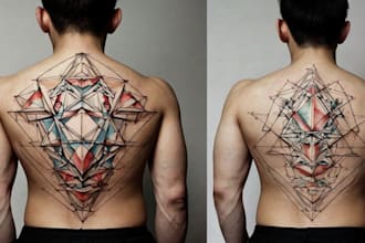 create unique custom geometric tattoo design