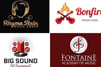 make production, music, film, studio logo design for you