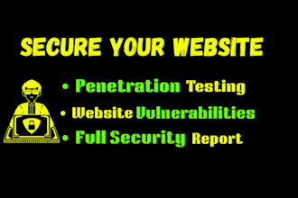 do penetration testing and find website vulnerabilities