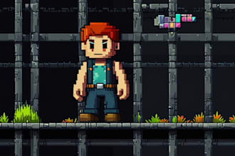 create pixel art character animation for your game