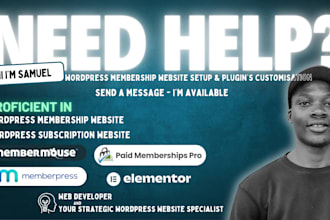 build wp membership or subscription website with paid membership pro memberpress