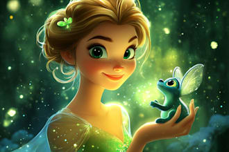 create a magical disney style art for you