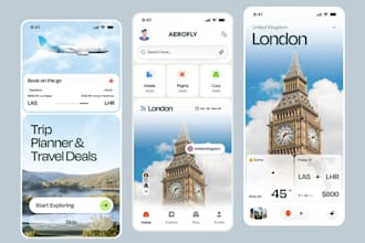 develop logistic app, travel app, hotel booking app, car wash app, laundry app