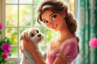 make your portrait into a disney style cartoon