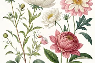 paint watercolour botanical illustrations