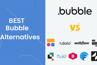 build mvp website mobile web app developer  bubble io adalo glide buildfire saas