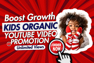 setup and monetize kids youtube video promotion USA, SEO channel manager