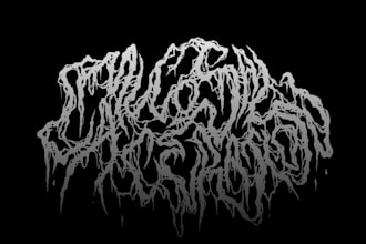 design your black, slamming, brutal, death metal logo