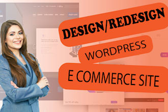 design wordpress e commerce store, redesigned website development