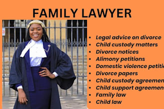 draft family law, divorce, child support, child custody, alimony court documents