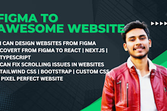 transform figma designs to responsive nextjs and tailwind CSS