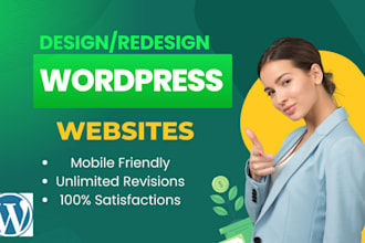 develop wordpress website design with responsive web design