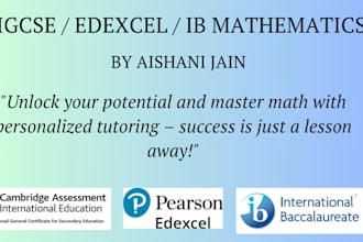 expertly tutor igcse, ib, edexcel and as, a level math