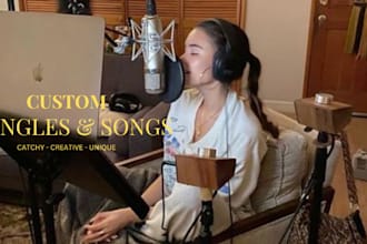 write and produce your song, jingle theme song, intro, outro music, cover