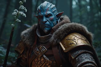 do character art, dnd, and game art