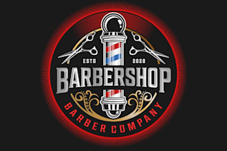 do professional barber shop logo