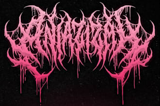 draw a metal band logo