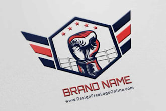 o fighting boxing martial arts logo