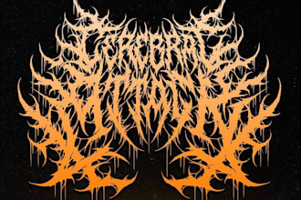 make custom brutal death metal logo for your band