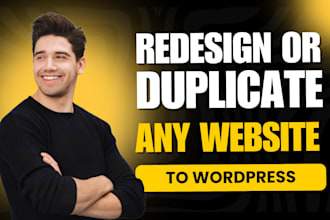 duplicate or redesign any website