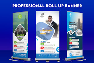 design roll up banner, retractable banner