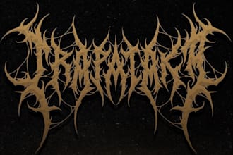 design you a brutal death metal, slamming, deathcore logo
