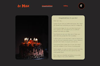 create your personalised greeting website for any occasion
