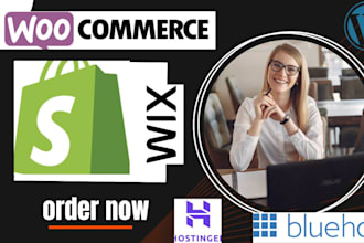 hostinger bluehost godaddy ecommerce website, shopify, wix ecommerce website